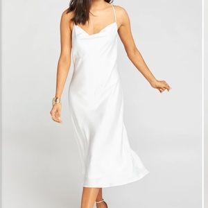 Show Me Your Mumu Verona Cowl Dress Ivory